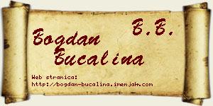 Bogdan Bučalina vizit kartica
